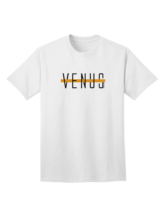 Planet Venus - Premium Text-Only Design Adult T-Shirt for the Modern Cosmophile-Mens T-shirts-TooLoud-White-Small-Davson Sales