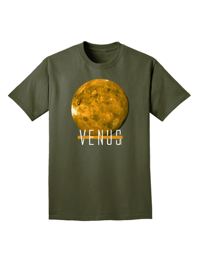 Planet Venus Text Adult Dark T-Shirt-Mens T-Shirt-TooLoud-Military-Green-Small-Davson Sales