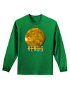 Planet Venus Text Adult Long Sleeve Dark T-Shirt-TooLoud-Kelly-Green-Small-Davson Sales