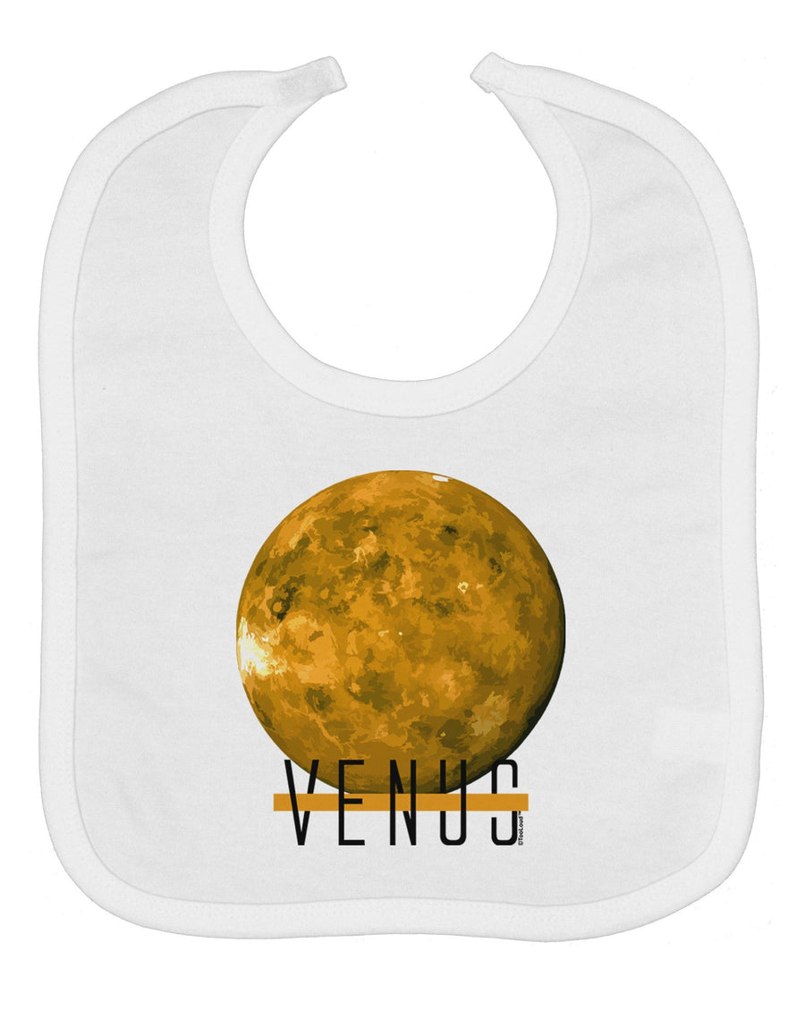 Planet Venus Text Baby Bib