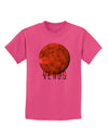 Planet Venus Text Childrens T-Shirt-Childrens T-Shirt-TooLoud-Sangria-X-Small-Davson Sales