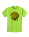 Planet Venus Text Childrens T-Shirt-Childrens T-Shirt-TooLoud-Lime-Green-X-Small-Davson Sales