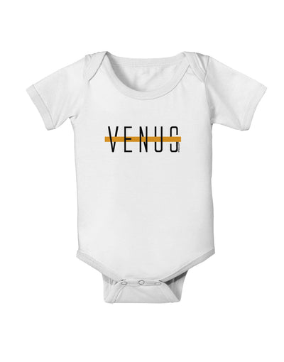 Planet Venus Text Only Baby Romper Bodysuit-Baby Romper-TooLoud-White-06-Months-Davson Sales