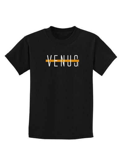 Planet Venus Text Only Childrens Dark T-Shirt-Childrens T-Shirt-TooLoud-Black-X-Small-Davson Sales