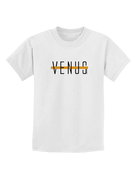 Planet Venus Text Only Childrens T-Shirt-Childrens T-Shirt-TooLoud-White-X-Small-Davson Sales