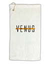 Planet Venus Text Only Micro Terry Gromet Golf Towel 16 x 25 inch by TooLoud-Golf Towel-TooLoud-White-Davson Sales