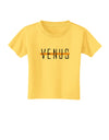 Planet Venus Text Only Toddler T-Shirt-Toddler T-Shirt-TooLoud-Yellow-2T-Davson Sales