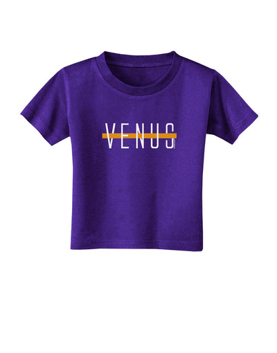 Planet Venus Text Only Toddler T-Shirt Dark-Toddler T-Shirt-TooLoud-Purple-2T-Davson Sales