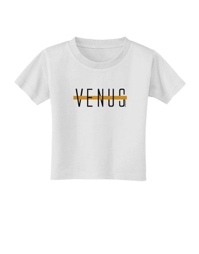 Planet Venus Text Only Toddler T-Shirt-Toddler T-Shirt-TooLoud-White-2T-Davson Sales