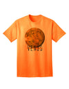 Planet Venus Text - Premium Adult T-Shirt for the Modern Cosmophile-Mens T-shirts-TooLoud-Neon-Orange-Small-Davson Sales