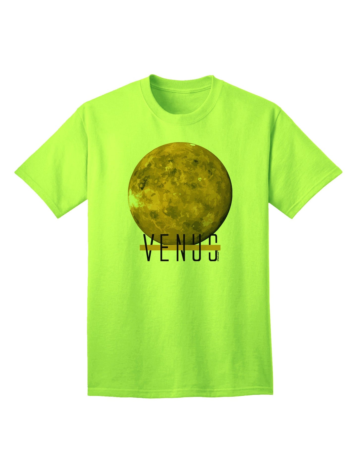 Planet Venus Text - Premium Adult T-Shirt for the Modern Cosmophile-Mens T-shirts-TooLoud-Neon-Green-Small-Davson Sales