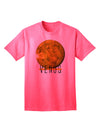 Planet Venus Text - Premium Adult T-Shirt for the Modern Cosmophile-Mens T-shirts-TooLoud-Neon-Pink-Small-Davson Sales