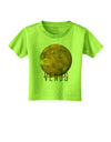 Planet Venus Text Toddler T-Shirt-Toddler T-Shirt-TooLoud-Lime-Green-2T-Davson Sales