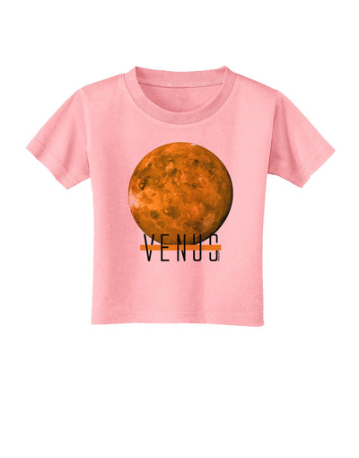 Planet Venus Text Toddler T-Shirt-Toddler T-Shirt-TooLoud-Candy-Pink-2T-Davson Sales