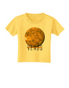 Planet Venus Text Toddler T-Shirt-Toddler T-Shirt-TooLoud-Yellow-2T-Davson Sales