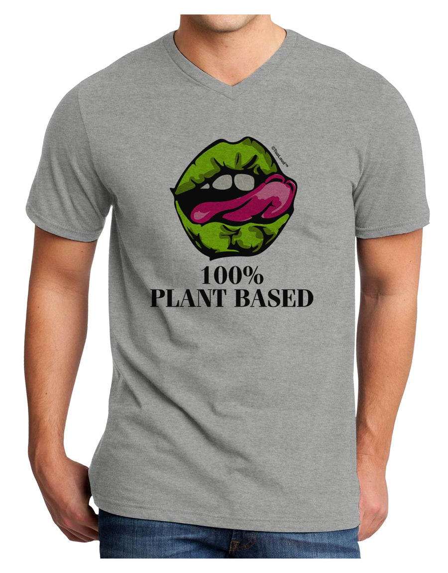 Plant Based Adult V-Neck T-shirt-Mens T-Shirt-TooLoud-White-Small-Davson Sales