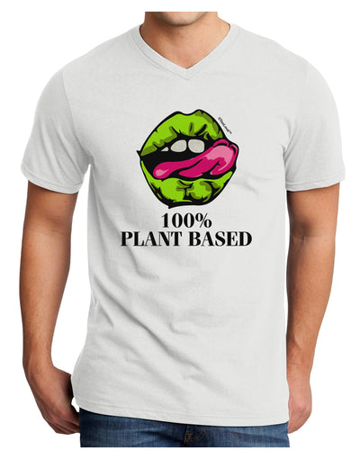 Plant Based Adult V-Neck T-shirt-Mens T-Shirt-TooLoud-White-Small-Davson Sales