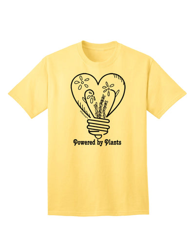 Plant-Powered Adult T-Shirt-Mens T-shirts-TooLoud-Yellow-Small-Davson Sales