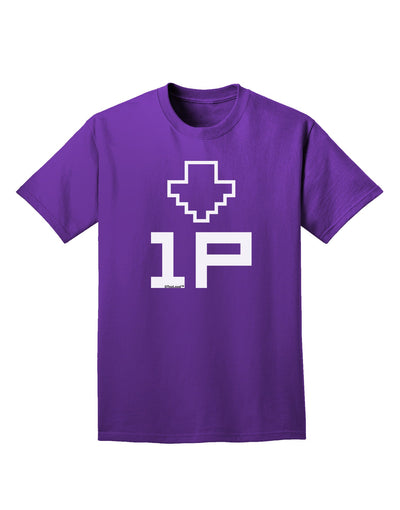 Player One Couples Design Adult Dark T-Shirt-Mens T-Shirt-TooLoud-Purple-Small-Davson Sales