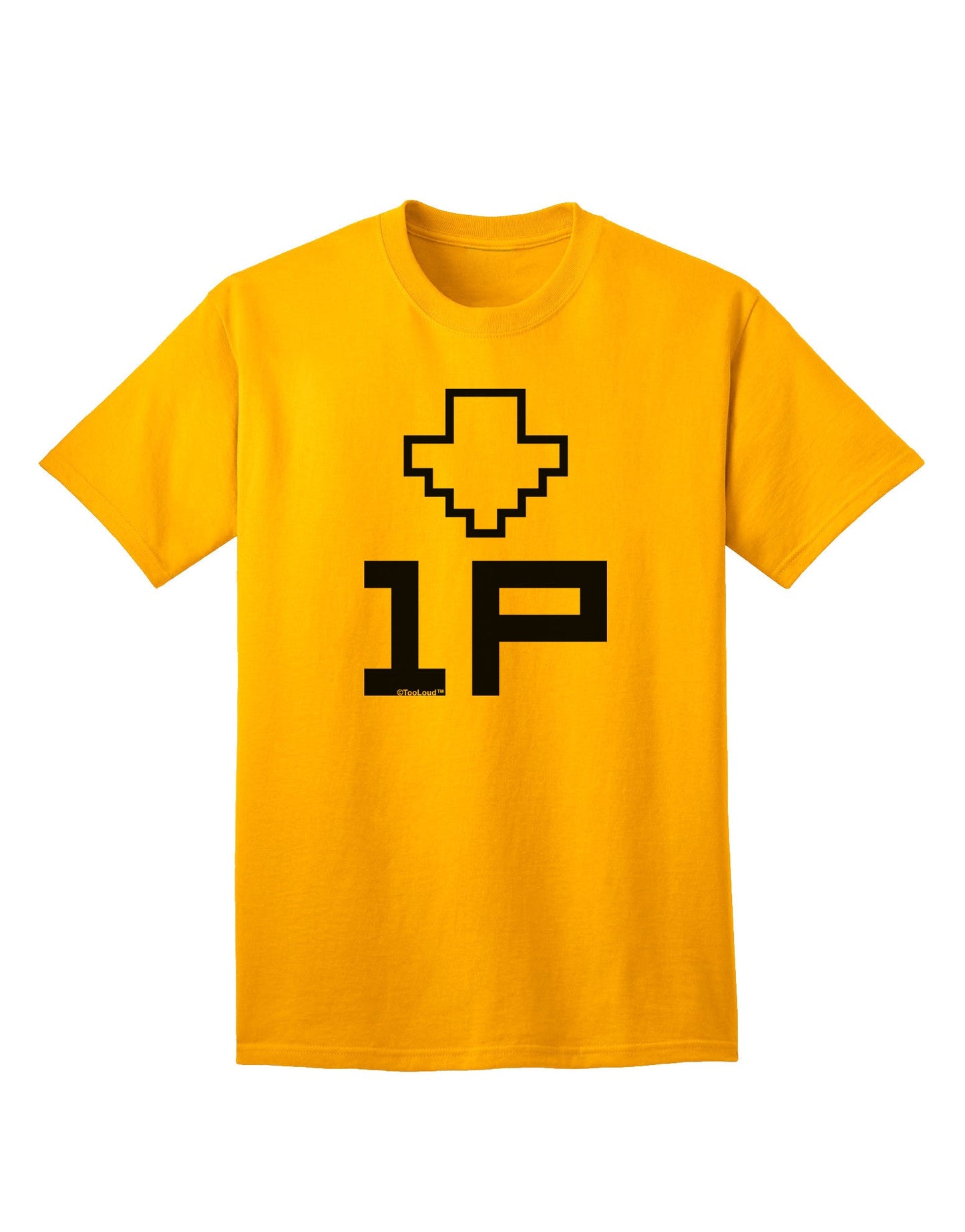 Player One Couples Design Adult T-Shirt-Mens T-Shirt-TooLoud-Gold-Small-Davson Sales
