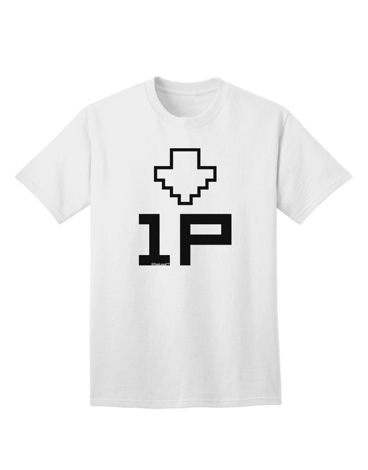 Player One Couples Design Adult T-Shirt-Mens T-Shirt-TooLoud-White-Small-Davson Sales