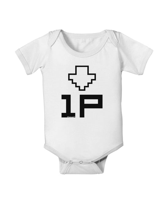 Player One Couples Design Baby Romper Bodysuit-Baby Romper-TooLoud-White-06-Months-Davson Sales