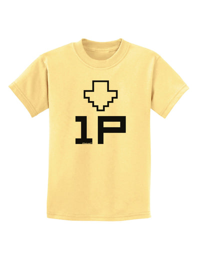 Player One Couples Design Childrens T-Shirt-Childrens T-Shirt-TooLoud-Daffodil-Yellow-X-Small-Davson Sales