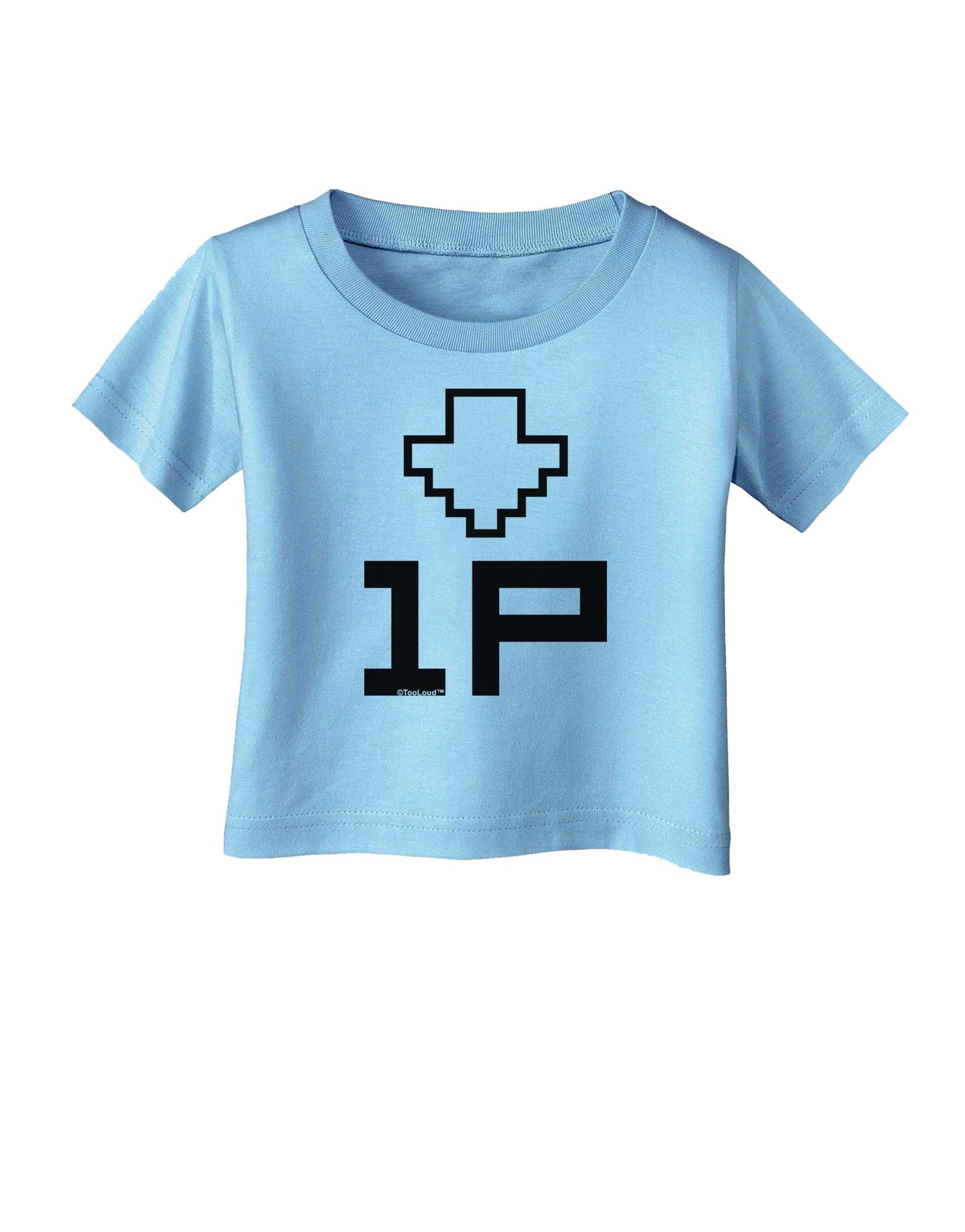 Player One Couples Design Infant T-Shirt-Infant T-Shirt-TooLoud-Aquatic-Blue-06-Months-Davson Sales
