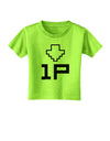 Player One Couples Design Toddler T-Shirt-Toddler T-Shirt-TooLoud-Lime-Green-2T-Davson Sales