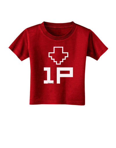 Player One Couples Design Toddler T-Shirt Dark-Toddler T-Shirt-TooLoud-Red-2T-Davson Sales