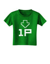 Player One Couples Design Toddler T-Shirt Dark-Toddler T-Shirt-TooLoud-Clover-Green-2T-Davson Sales