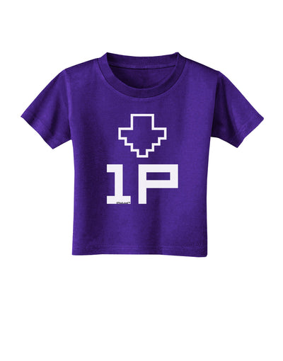 Player One Couples Design Toddler T-Shirt Dark-Toddler T-Shirt-TooLoud-Purple-2T-Davson Sales