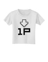 Player One Couples Design Toddler T-Shirt-Toddler T-Shirt-TooLoud-White-2T-Davson Sales