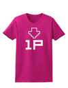 Player One Couples Design Womens Dark T-Shirt-TooLoud-Hot-Pink-Small-Davson Sales