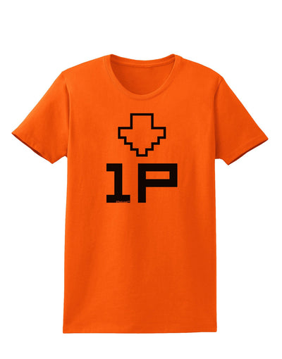 Player One Couples Design Womens T-Shirt-Womens T-Shirt-TooLoud-Orange-X-Small-Davson Sales