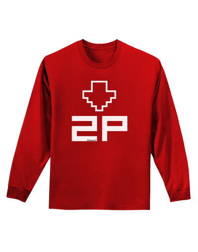 Player Two Selection Icon Adult Long Sleeve Dark T-Shirt-TooLoud-Red-Small-Davson Sales