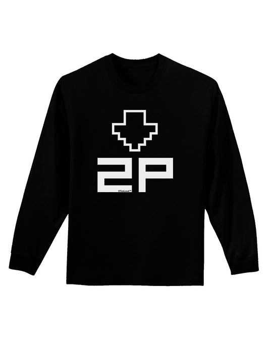 Player Two Selection Icon Adult Long Sleeve Dark T-Shirt-TooLoud-Black-Small-Davson Sales