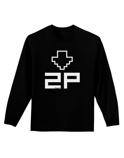 Player Two Selection Icon Adult Long Sleeve Dark T-Shirt-TooLoud-Black-Small-Davson Sales