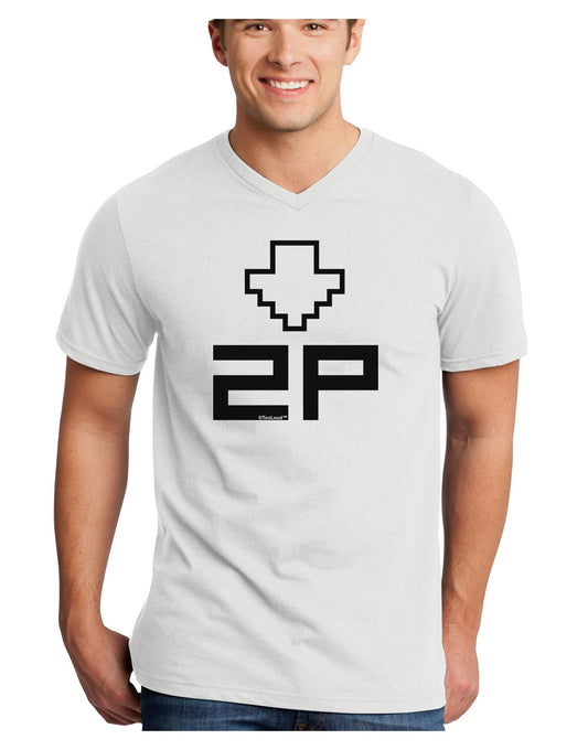 Player Two Selection Icon Adult V-Neck T-shirt-Mens V-Neck T-Shirt-TooLoud-White-Small-Davson Sales