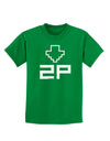 Player Two Selection Icon Childrens Dark T-Shirt-Childrens T-Shirt-TooLoud-Kelly-Green-X-Small-Davson Sales