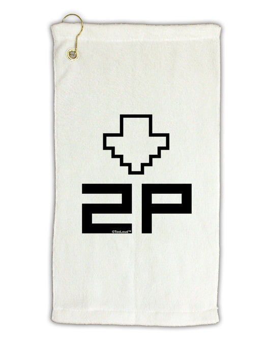 Player Two Selection Icon Micro Terry Gromet Golf Towel 11"x19-Golf Towel-TooLoud-White-Davson Sales