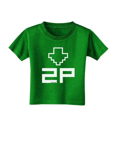 Player Two Selection Icon Toddler T-Shirt Dark-Toddler T-Shirt-TooLoud-Clover-Green-2T-Davson Sales