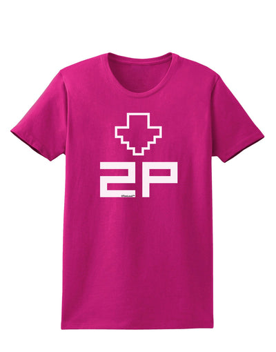 Player Two Selection Icon Womens Dark T-Shirt-TooLoud-Hot-Pink-Small-Davson Sales