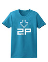 Player Two Selection Icon Womens Dark T-Shirt-TooLoud-Turquoise-X-Small-Davson Sales