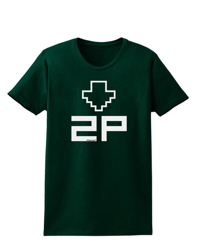 Player Two Selection Icon Womens Dark T-Shirt-TooLoud-Forest-Green-Small-Davson Sales