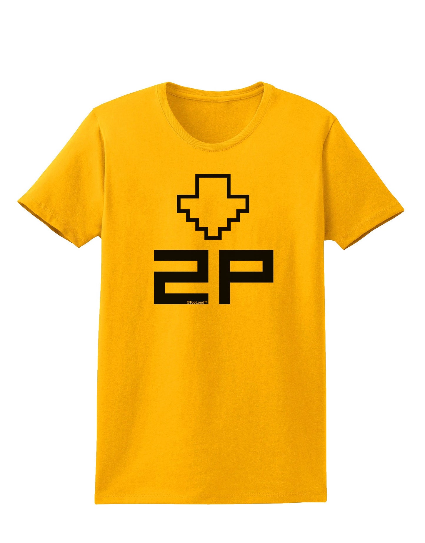 Player Two Selection Icon Womens T-Shirt-Womens T-Shirt-TooLoud-Gold-X-Small-Davson Sales