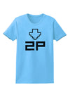 Player Two Selection Icon Womens T-Shirt-Womens T-Shirt-TooLoud-Aquatic-Blue-X-Small-Davson Sales