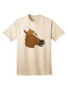 Playful Cartoon Horse Head Adult T-Shirt - Natural - Medium by TooLoud-Mens T-shirts-TooLoud-Black-White-Davson Sales