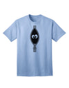 Playful Zipper Design Adult T-Shirt with Whimsical Eye Accents by TooLoud-Mens T-shirts-TooLoud-Light-Blue-Small-Davson Sales