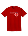 Please Don't Break My Heart Code Adult Dark T-Shirt-Mens T-Shirt-TooLoud-Red-Small-Davson Sales